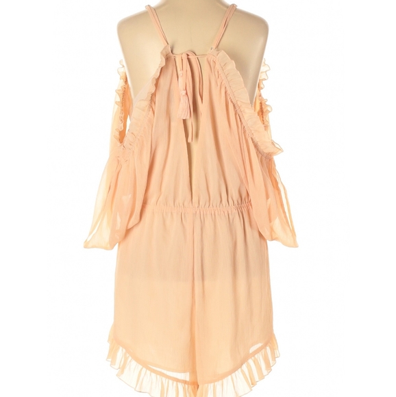 ❗S O L D❗Lovers + Friends peach romper - Picture 4 of 5